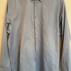 Ted Baker London Mens Light Blue Button Down Shirt Size 7 3XL Long Sleeve